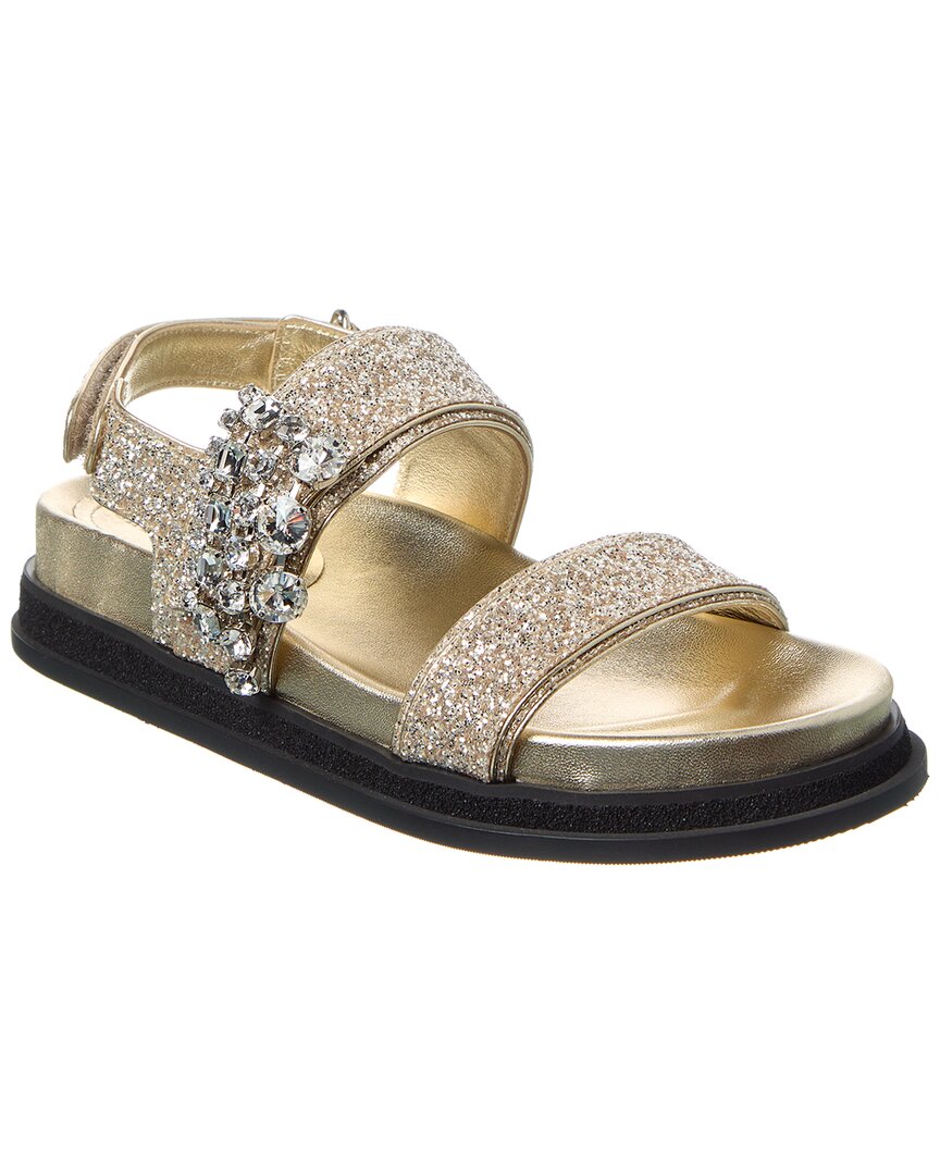 Jimmy Choo Variety Glitter Sandal, золотой