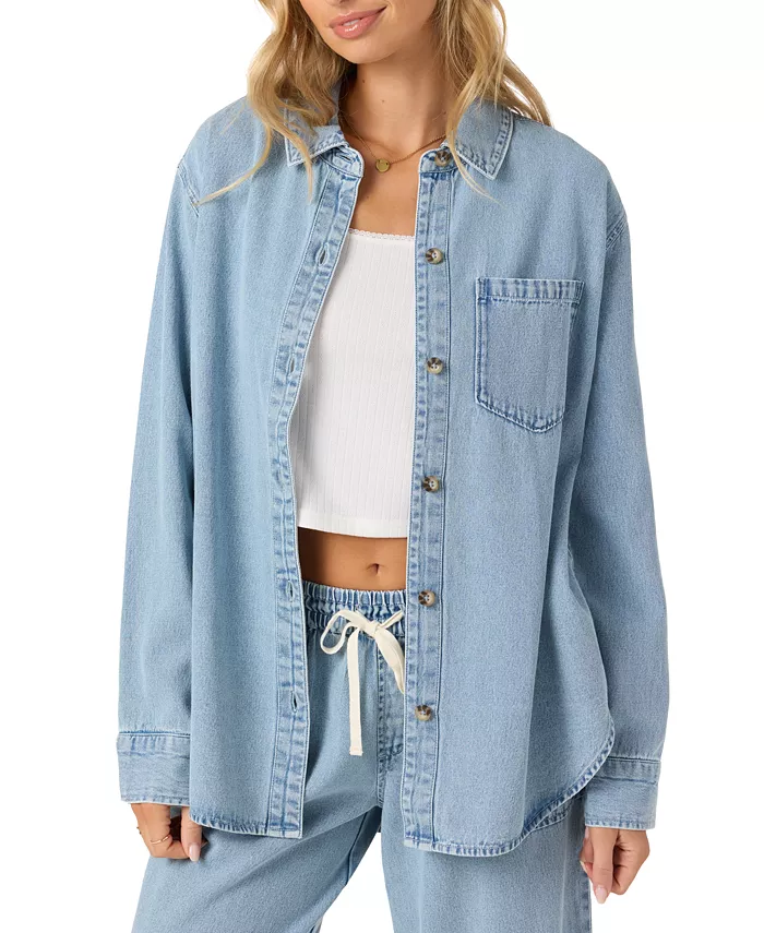 

Джинсовая куртка Sevie Cotton Denim от O'Neill Juniors на пуговицах спереди, зеленый