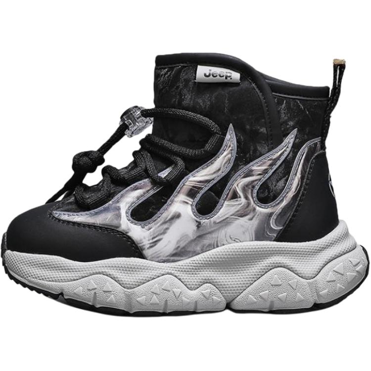

Теплые высокие детские ботинки для детей Jeep, черный/серый