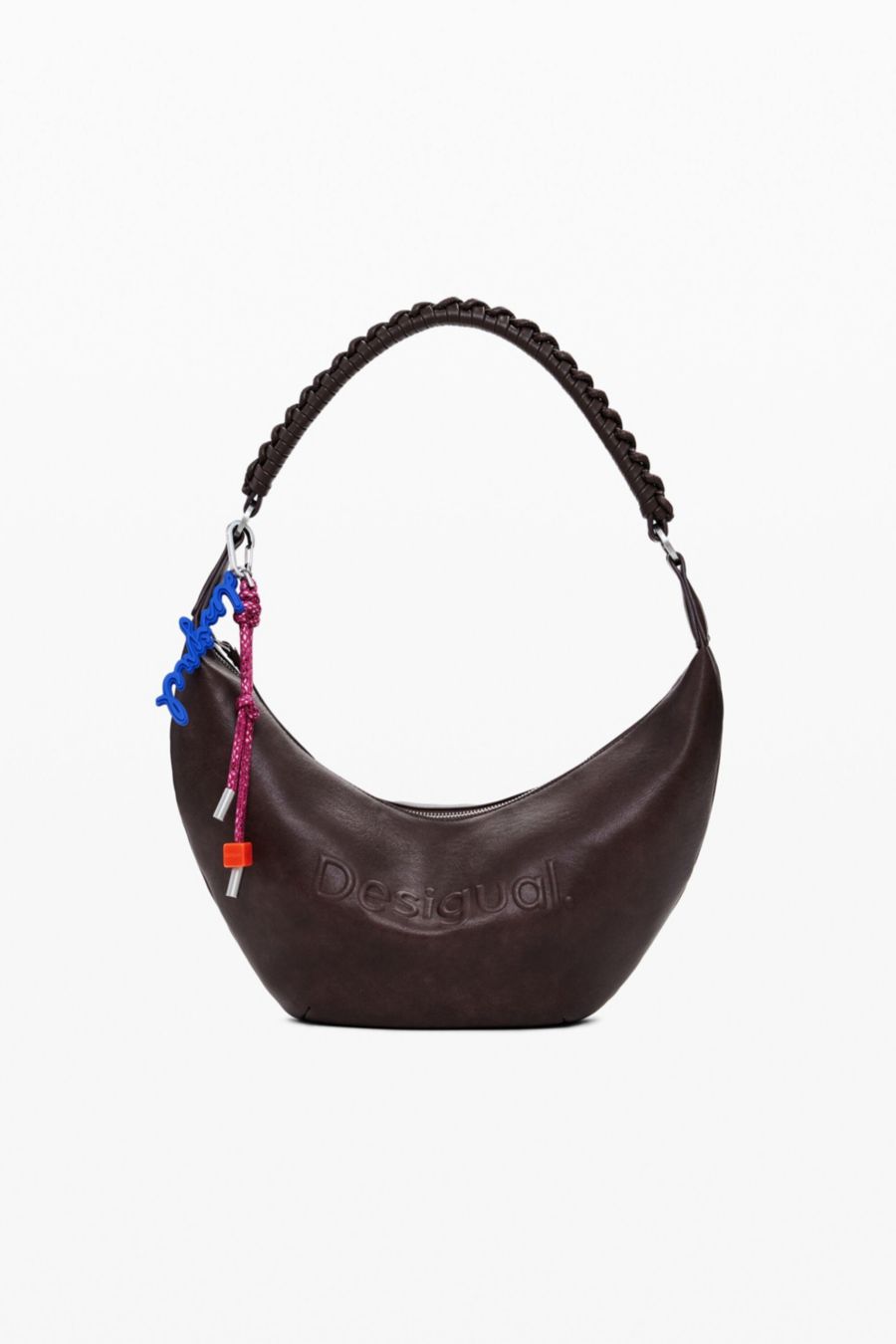 

Женская сумка через плечо среднего размера с 3D-логотипом Desigual, Dark brown
