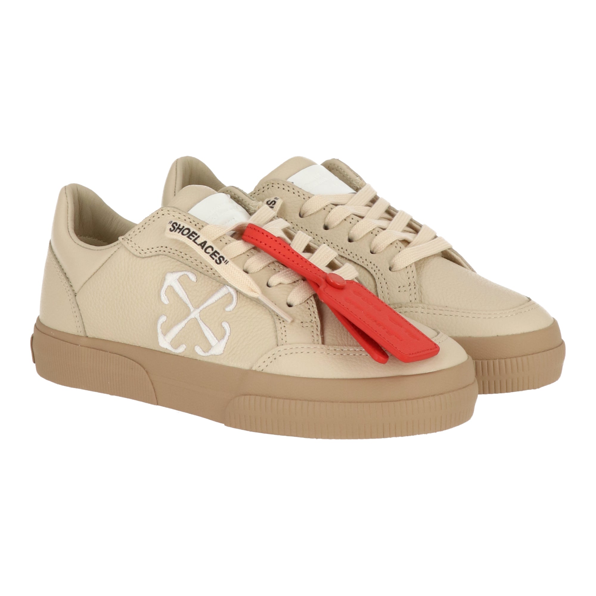 Off White Женские бежево-белые кроссовки Off-White