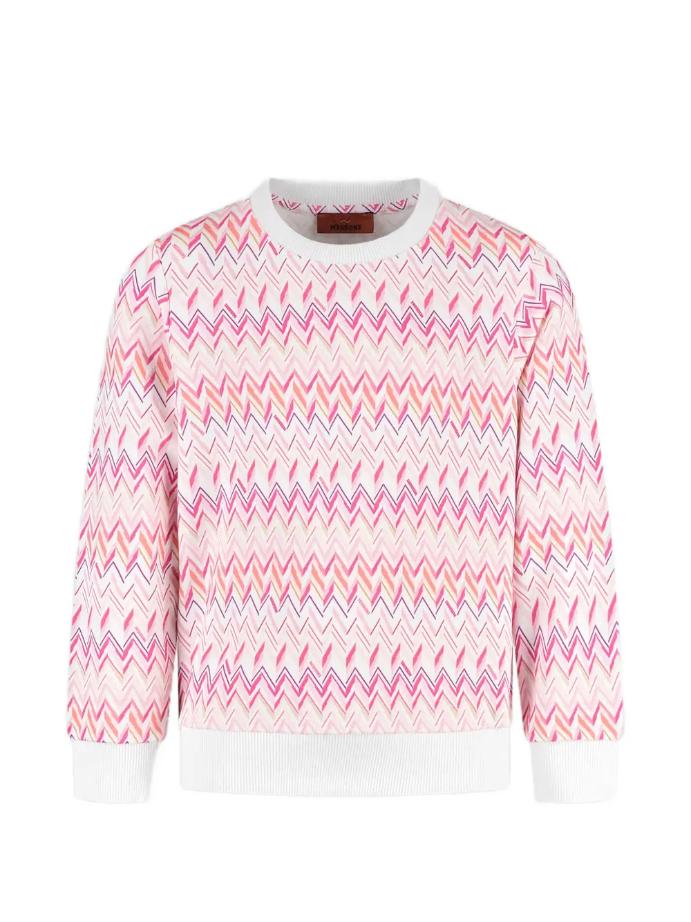 Свитер с узором зигзаг Missoni Kids, белый