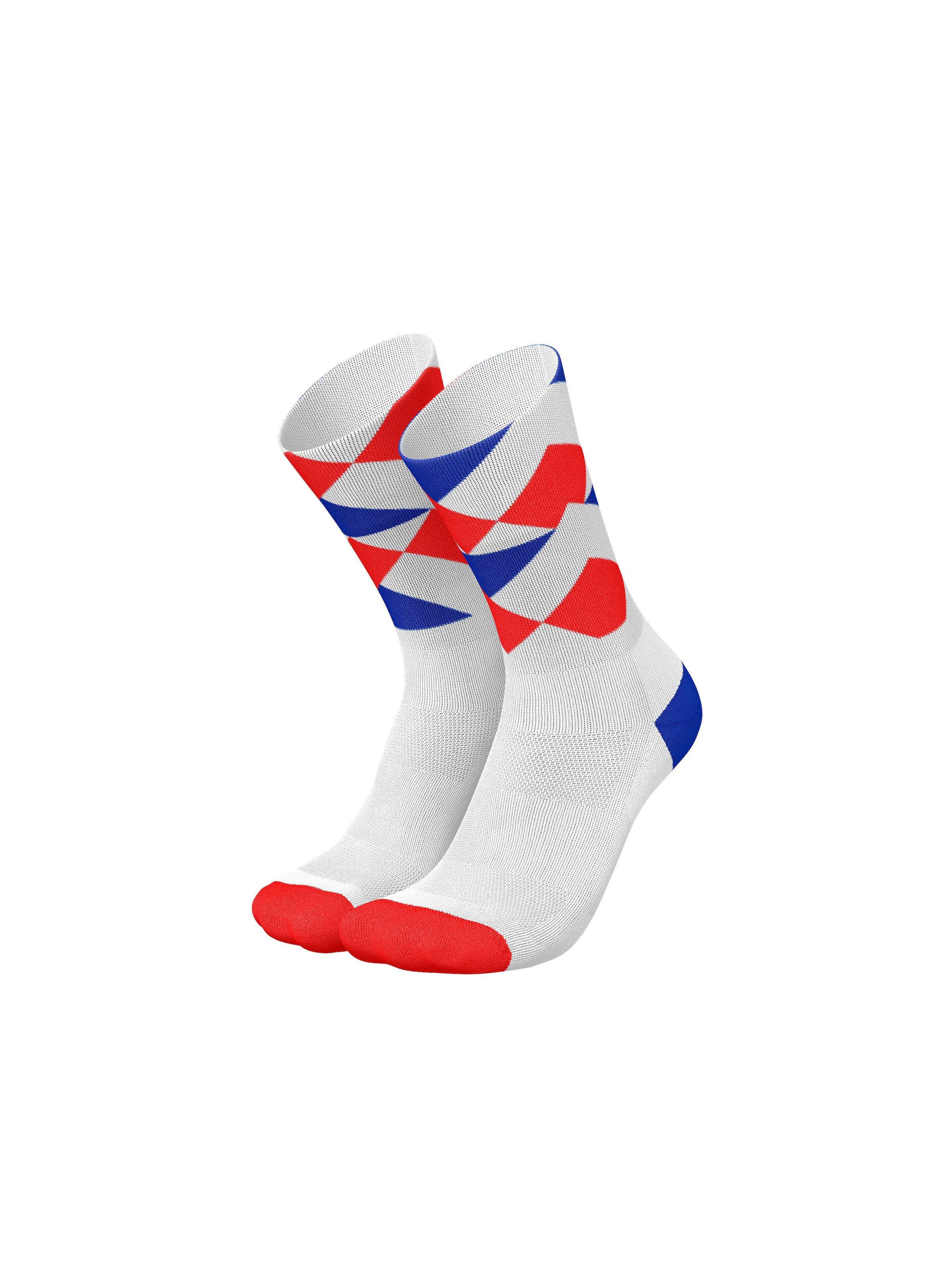 

INCYLENCE Спортивные носки 'PEAKS' в неоново-красном цвете