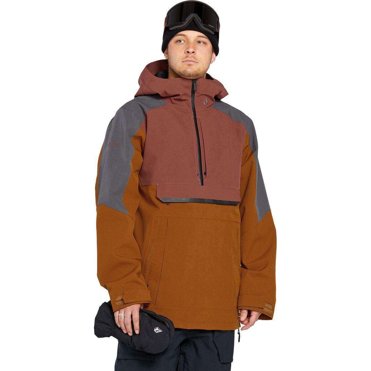 

Брайтон пуловер-куртка Volcom, цвет caramel