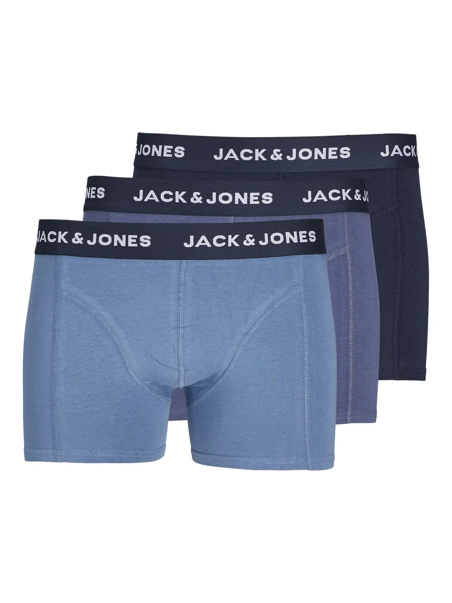 

Трусы-боксеры Jack & Jones "JACALASKA BAMBOO TRUNKS 3 PACK" (упаковка, 3 шт.), синий