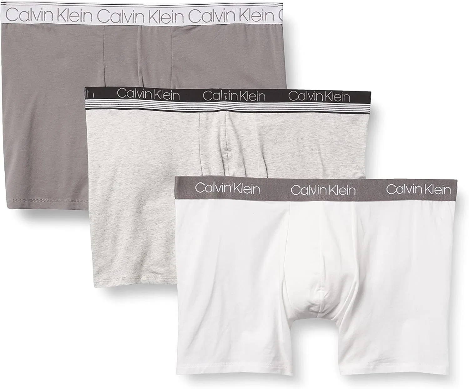 Боксеры Calvin Klein, серый, белый, светло-серый