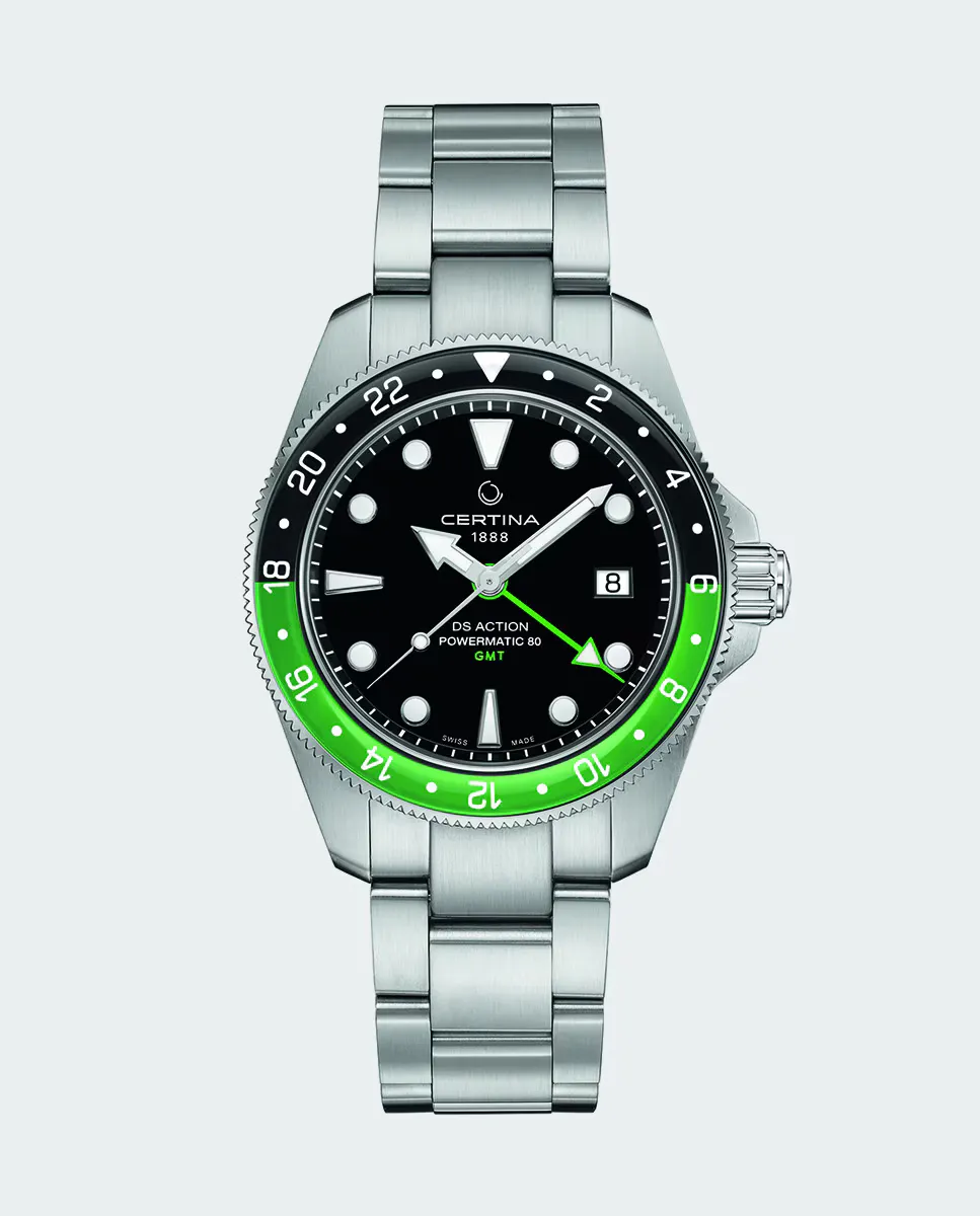 

DS Action GMT C0329291105100 Автоматические мужские часы из стали Certina, серебрянный