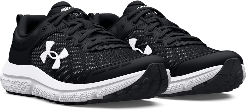 Кроссовки для мальчиков Under Armour Assert 10 для младших школьников, белый/черный — фото 2