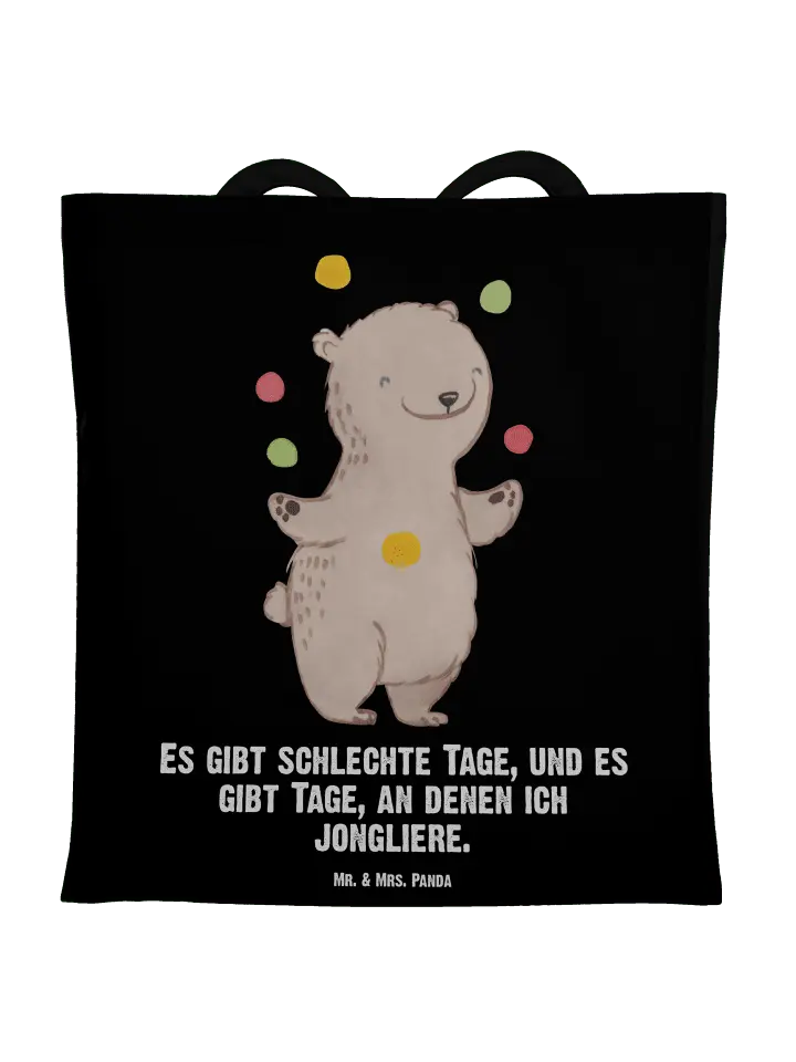 

Сумка для переноски Mr & Mrs Panda Bär Jonglieren, черный