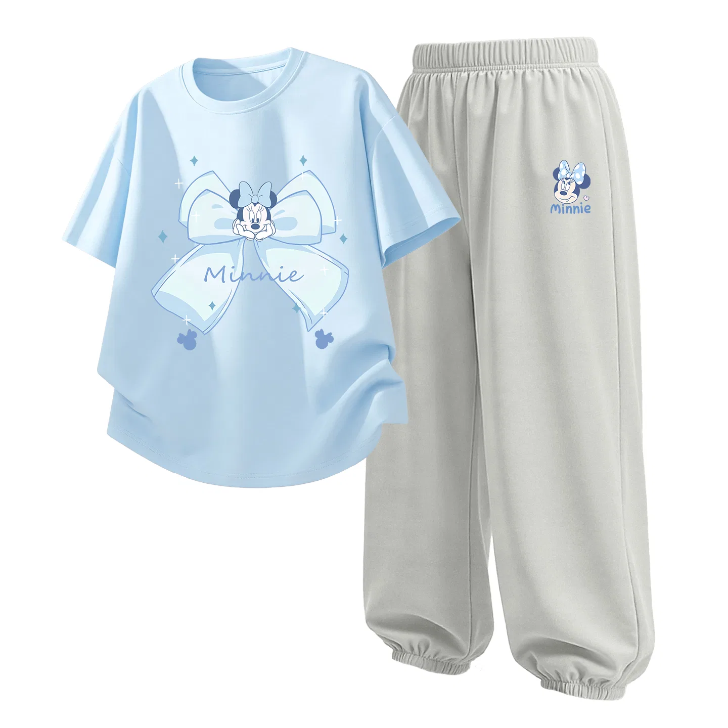Детский спортивный костюм Casual Sportswear 2 Piece Set Disney, Di Meng Jie Sky Blue+Di L Naughty Ni K Glacier Gray