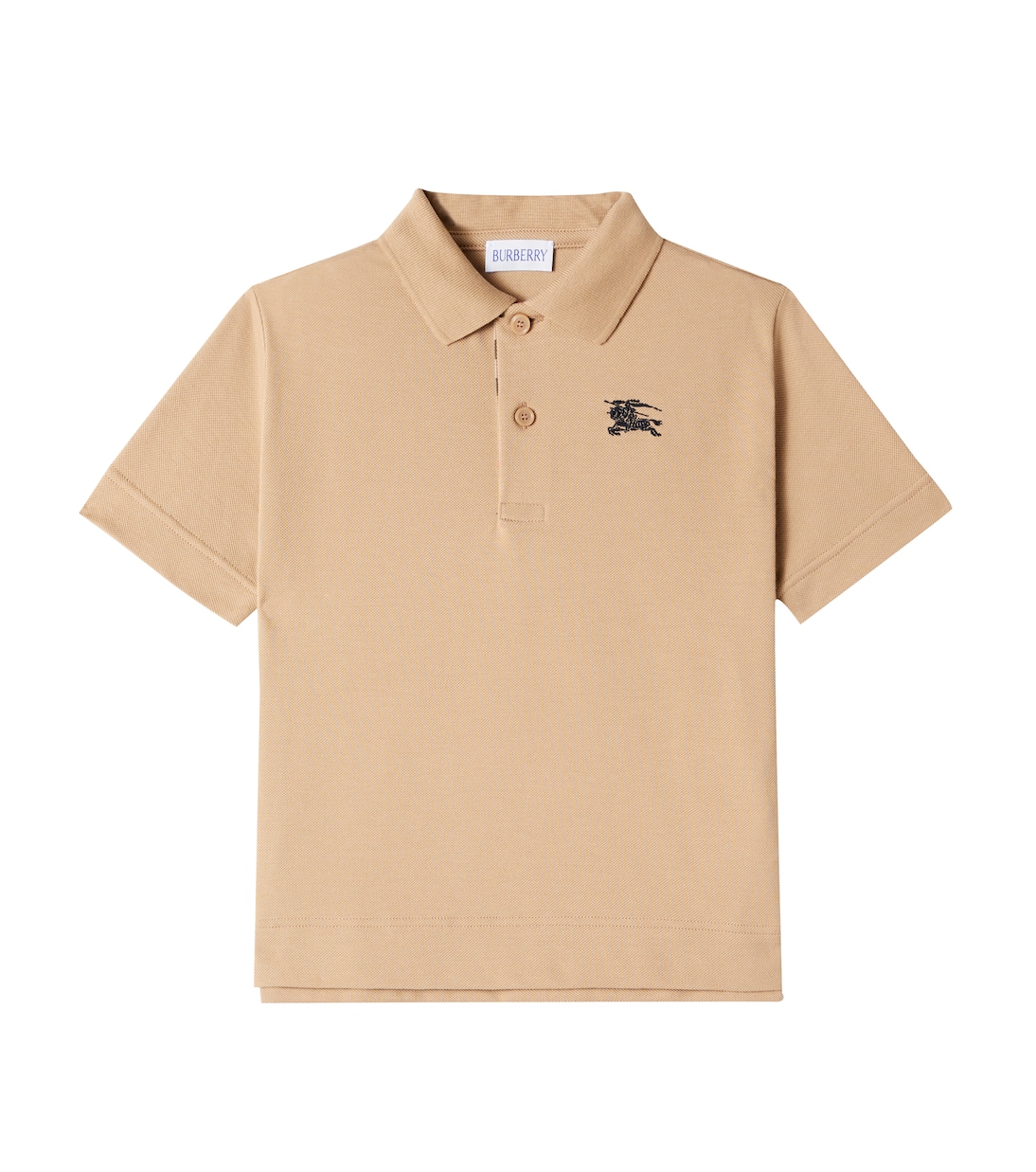 

Хлопковая пике-поло EKD Burberry Kids, Archive Beige