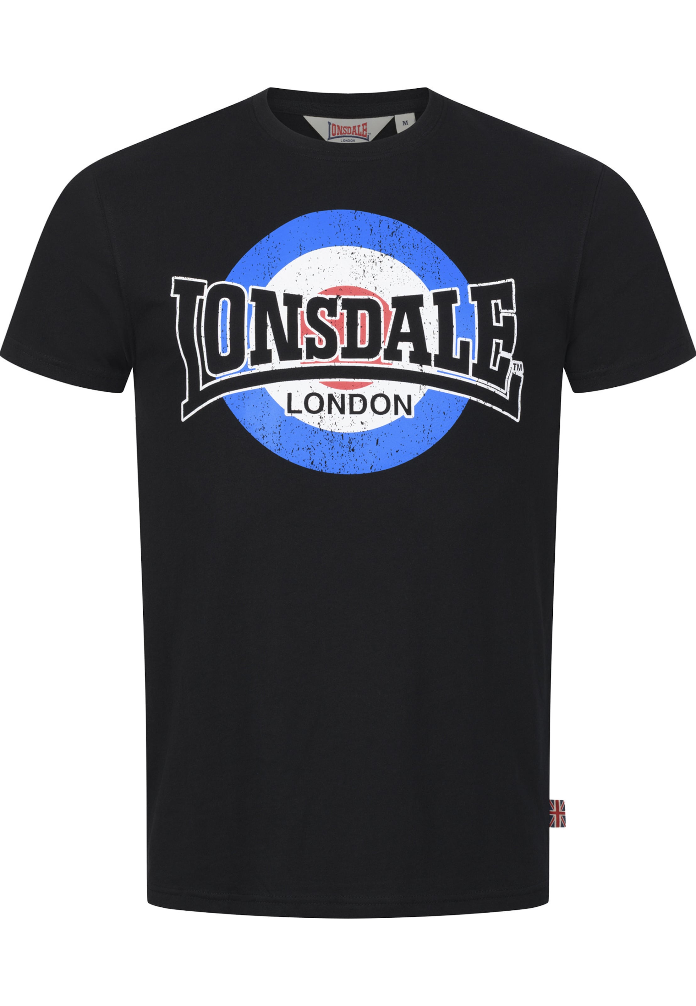 

LONSDALE Футболка 'Huyton' в черном цвете