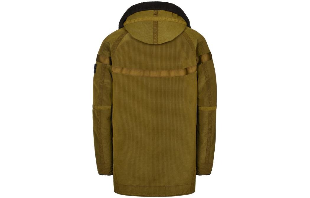 Куртка мужская Stone Island с капюшоном, коричневый — фото 2