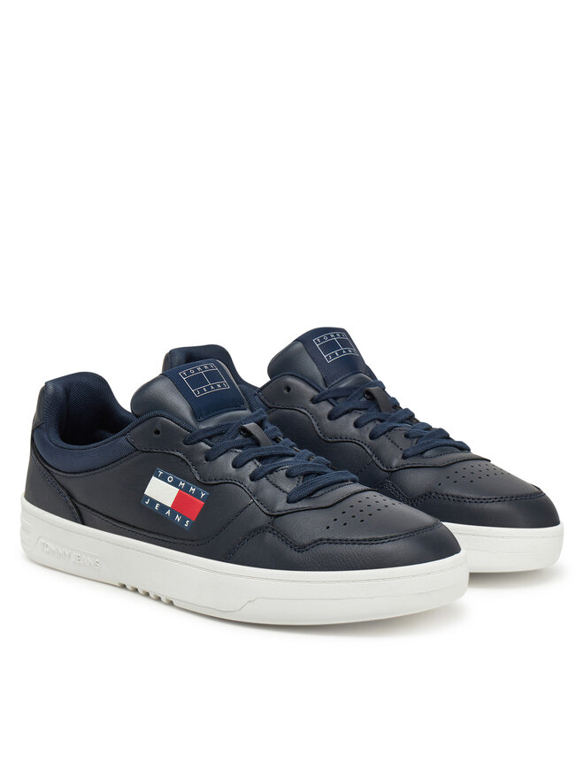 Кроссовки (New) Tjm Cupsole Leather Ess EM0EM01443 Tommy Jeans, синий — фото 2