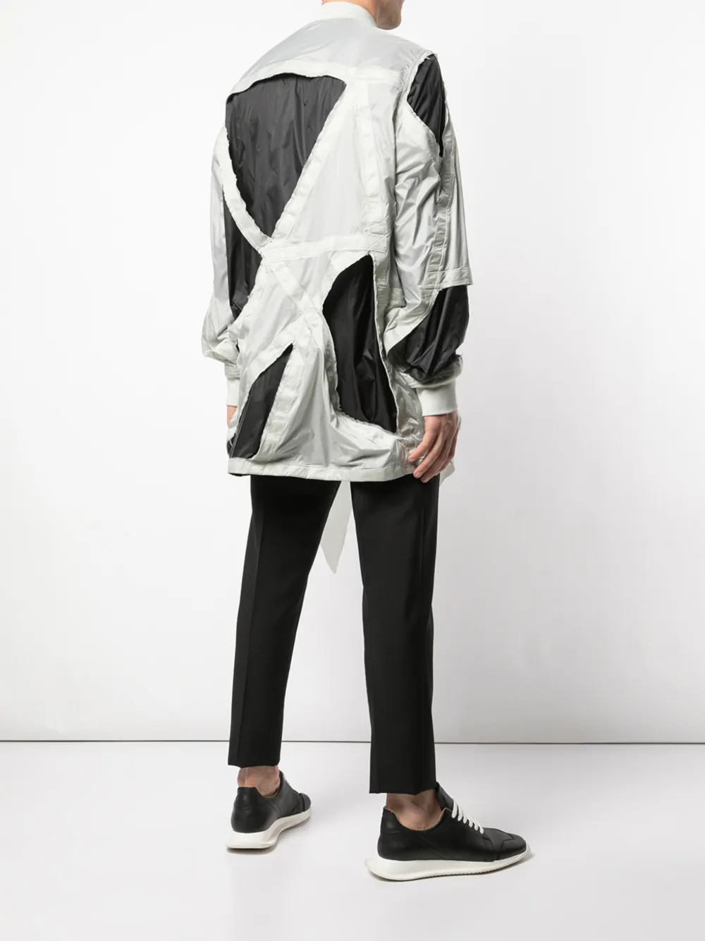 Куртка с вырезными деталями Rick Owens, серый — фото 4