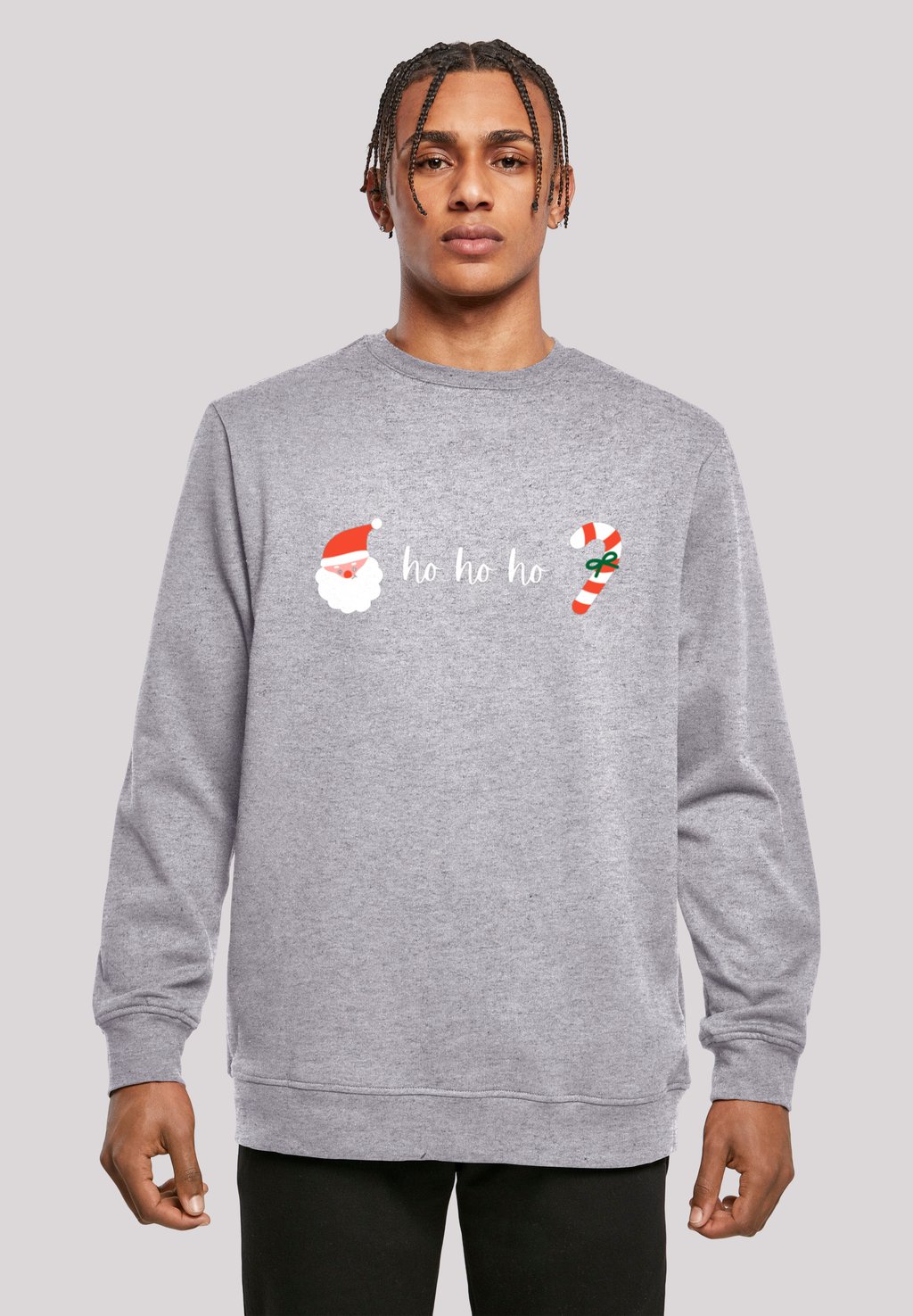 

Толстовка HO HO HO WEIHNACHTEN CHRISTMAS F4NT4STIC, серый