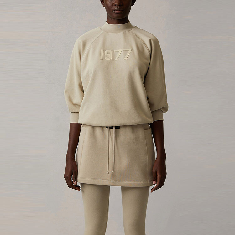 SS22 Повседневная юбка женская пшеничного цвета Fear Of God Essentials — фото 3