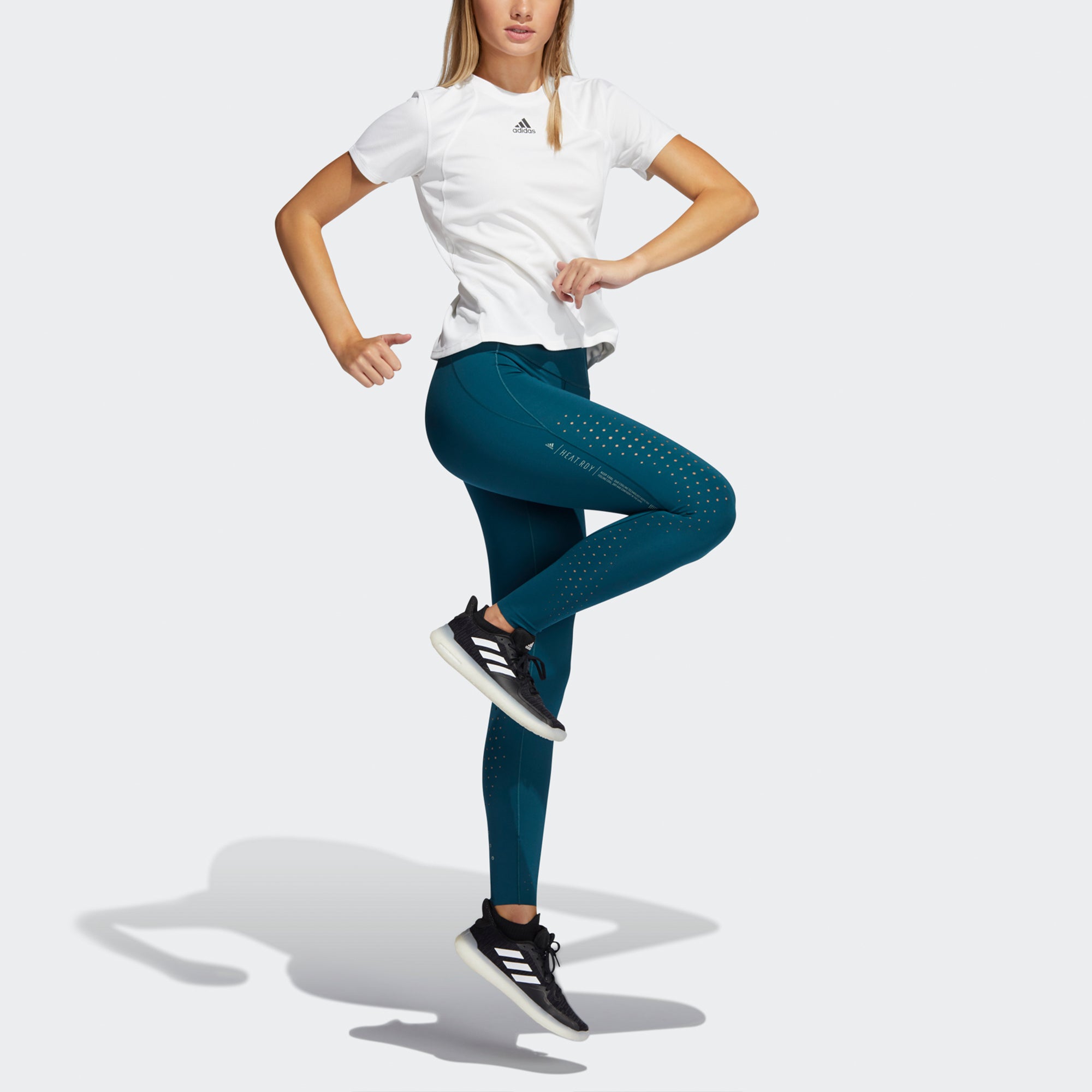 Футболка (WMNS) adidas Heatrdy Focus T Intense Training Sports Short Sleeve T-shirt White — фото 2