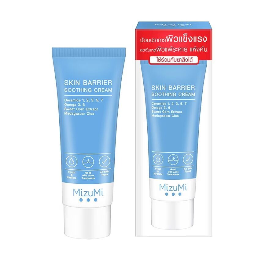 

Mizumi Успокаивающий крем Skin Barrier 45г, white