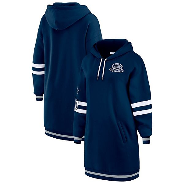 

Женское худи-платье navy dallas cowboys Wear By Erin Andrews