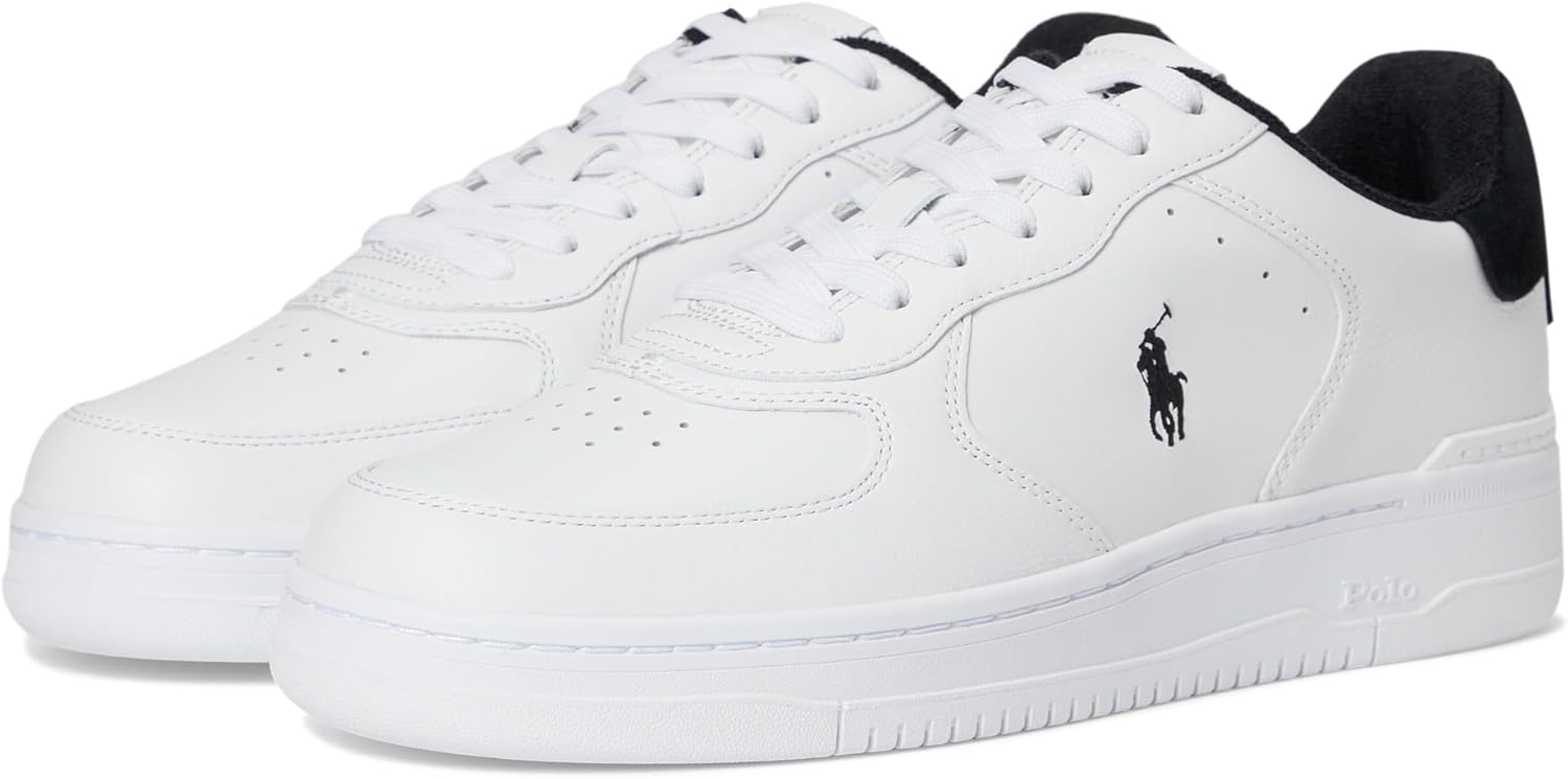 

Кроссовки кожаные Polo Ralph Lauren Masters Court, White/Black
