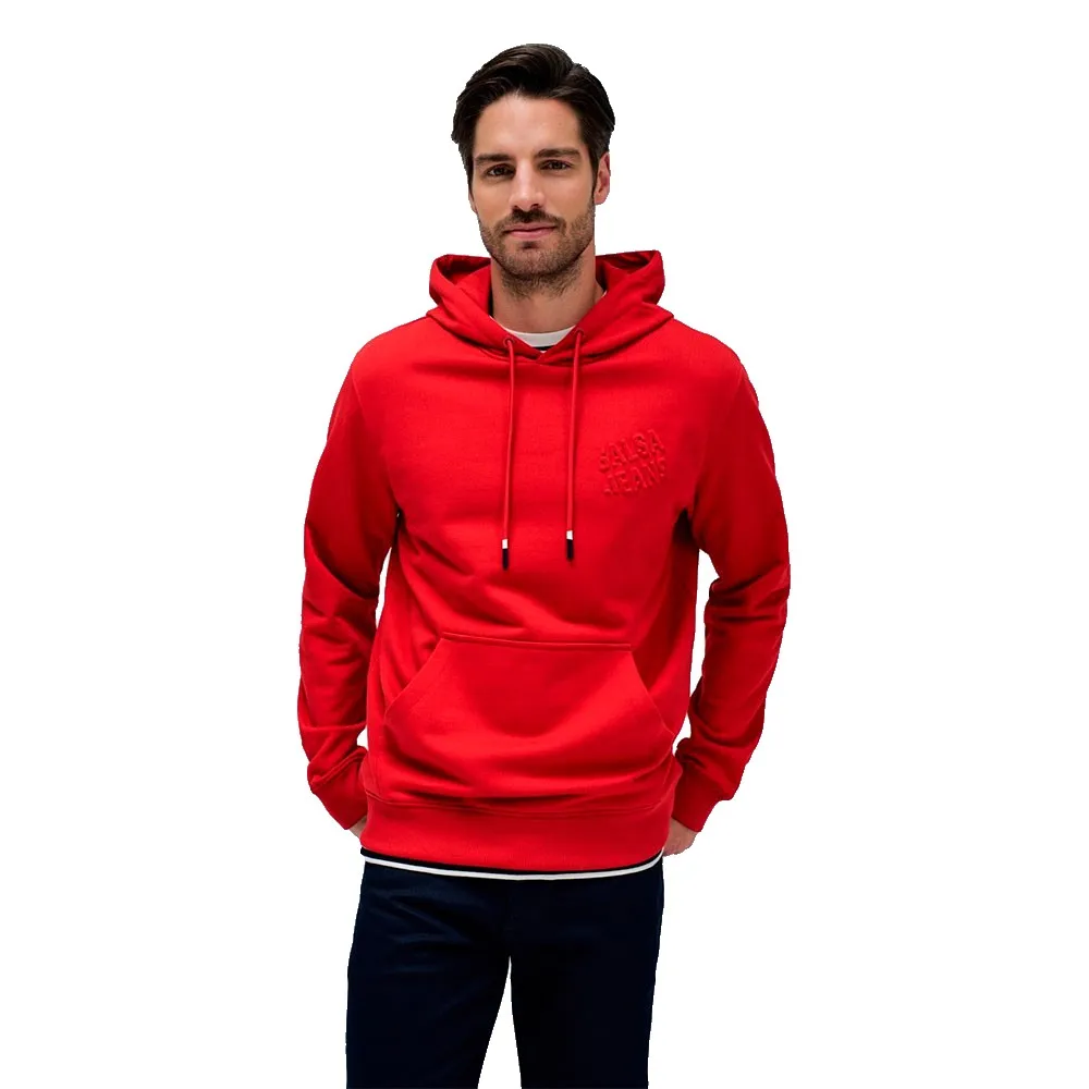 

Свитер Salsa Jeans French Terry Regular Fit hoodie, красный