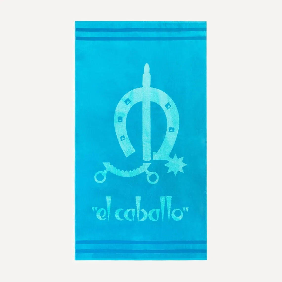 

El Caballo Пляжное полотенце Teba The Horse, бирюзовый