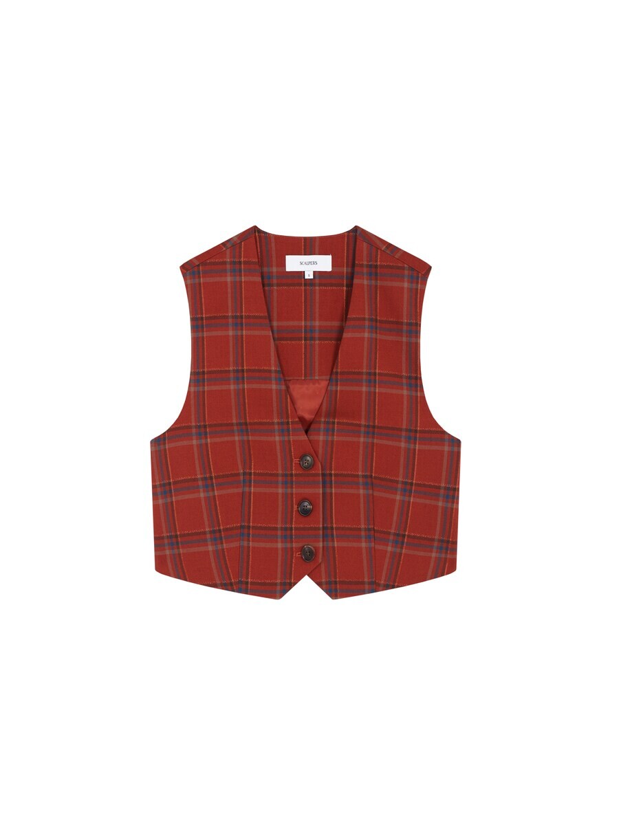 

Жилет Scalpers Vest Terracotta, красный