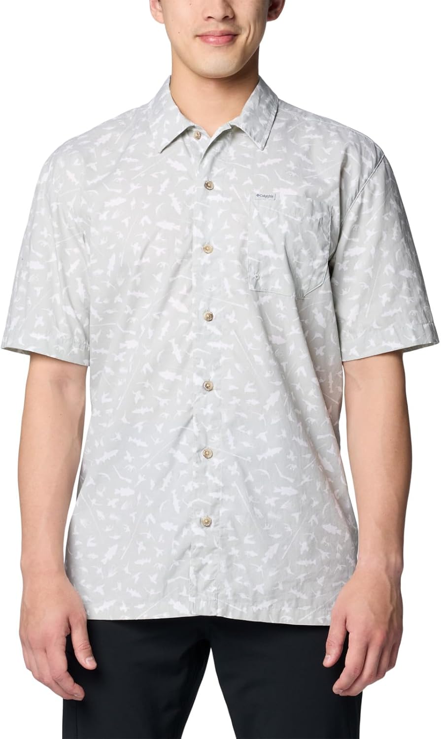 

Мужская рубашка Columbia Super Tamiami с длинным рукавом, Cool Grey Cast N Blast