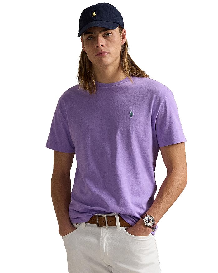 

Футболка маломанная однотонная Polo Ralph Lauren, фиолетовый