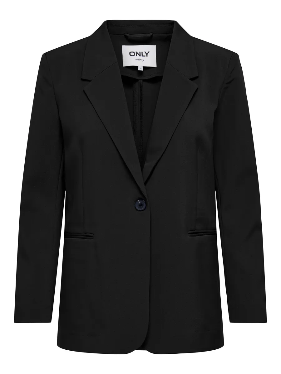 

Only длинный блейзер "ONLASTRID LIFE L/S UNL FIT BLAZER CC TLR", черный