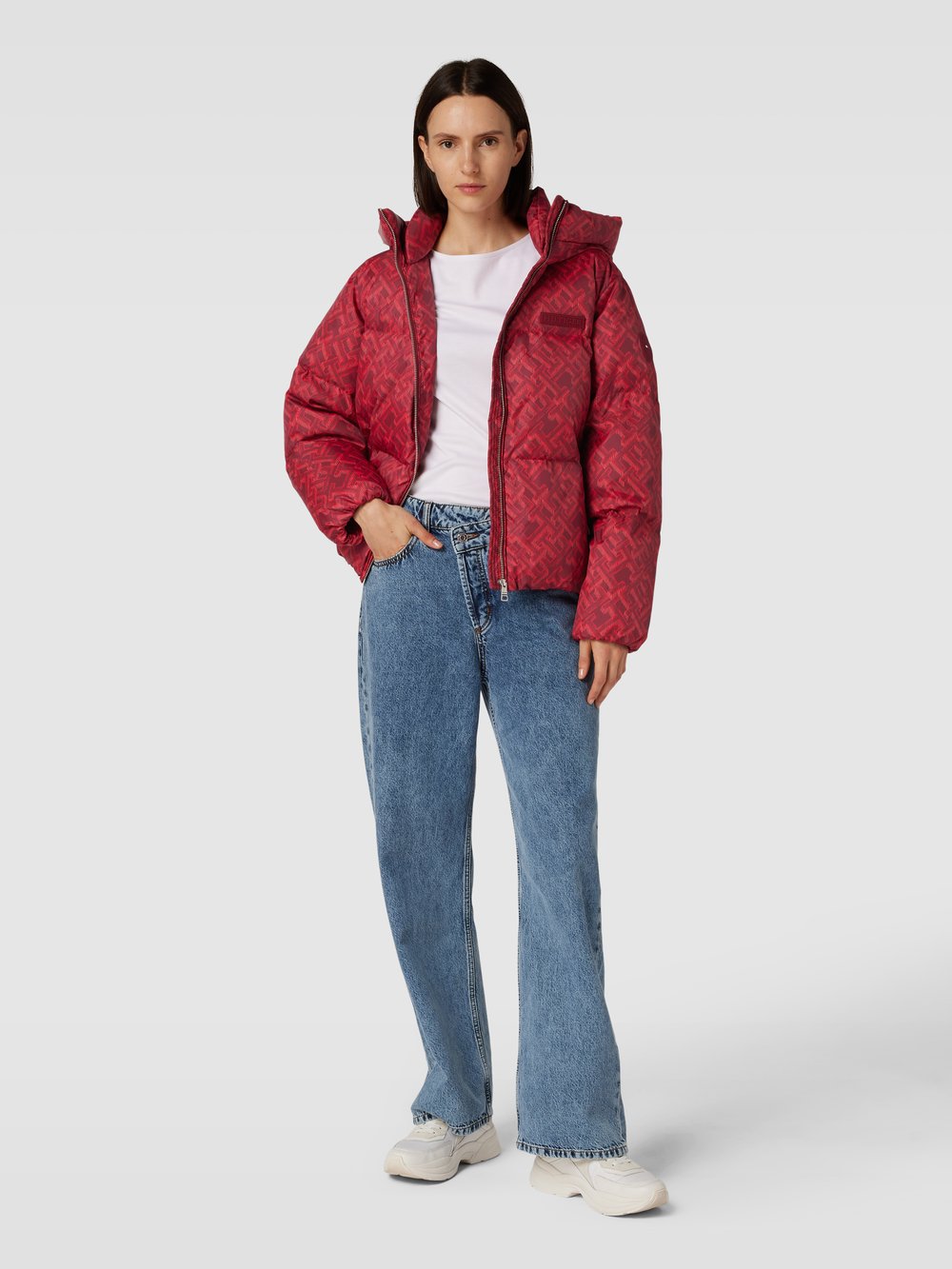 

Стеганая куртка с нашивкой «Нью-Йорк» Tommy Hilfiger, красный