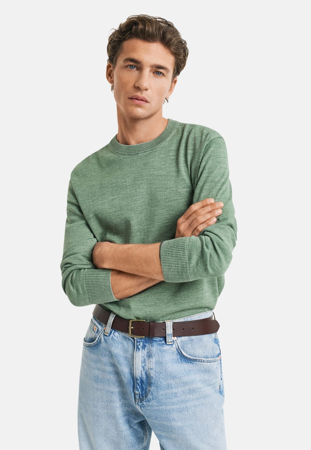 

Джемпер SUNFADED C-NECK GANT, зеленый
