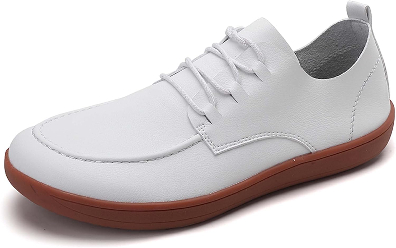 

Мужские минималистичные босоножки с широким носком Generic, белый/коричневый