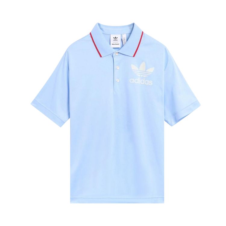 

Поло adidas x Wales Bonner Short-Sleeve Polo Shirt Glow Blue, синий