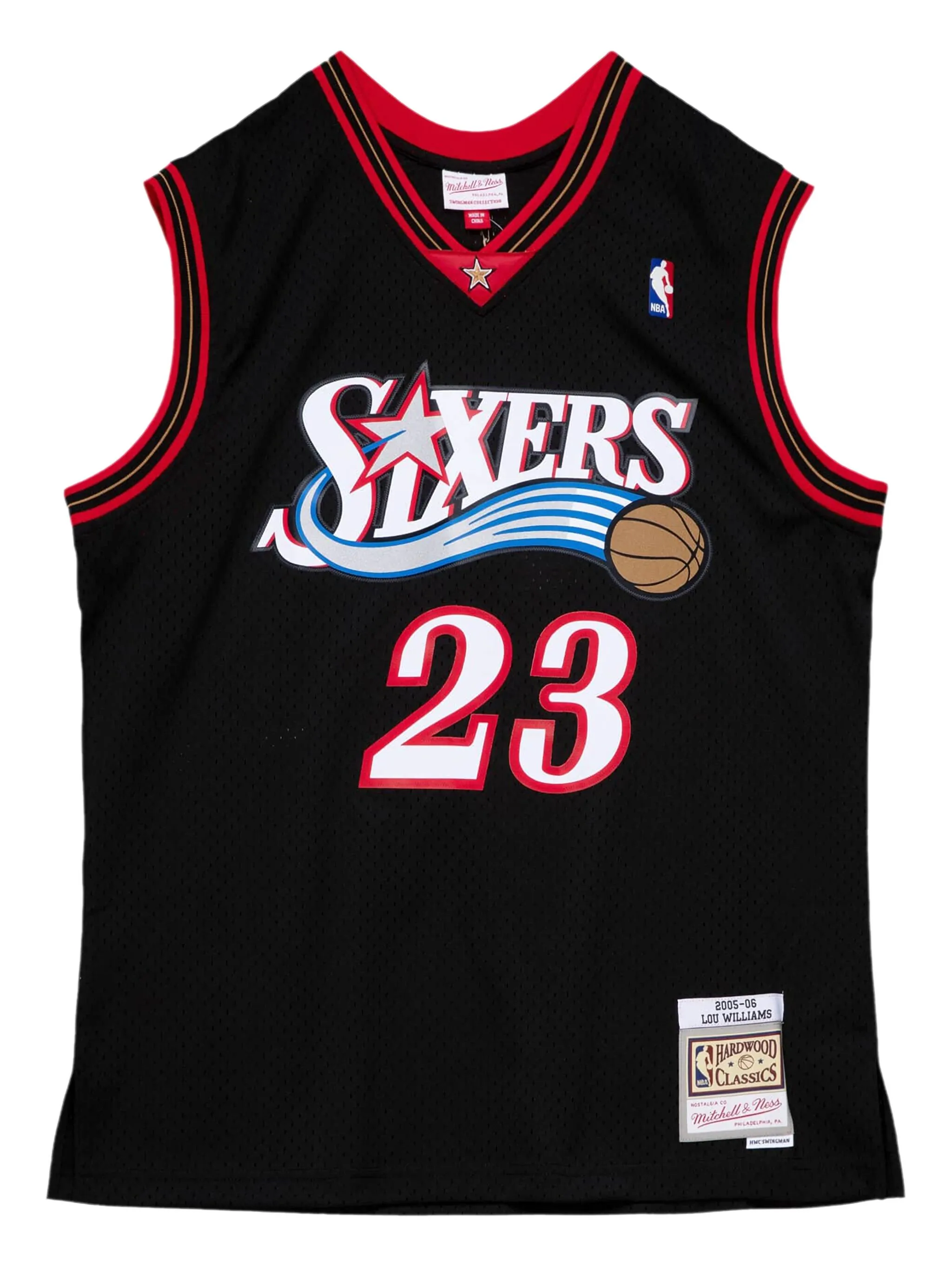 

Топ 76ers 2005 Lou Williams Swingman из коллаборации с NBA Mitchell & Ness, черный