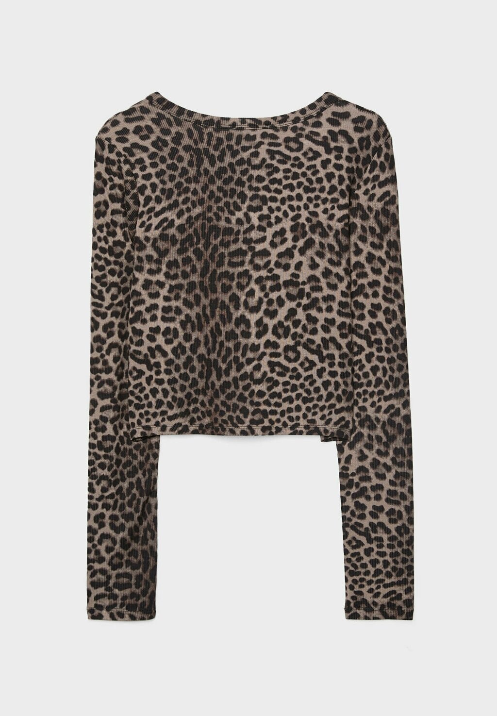

Кардиган LEOPARD PRINT WITH BUTTONS Stradivarius, коричневый