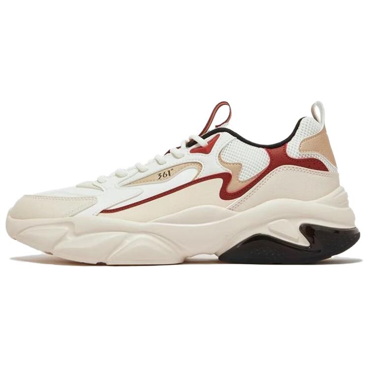 

361° Нескользящие износостойкие низкие повседневные туфли мужские бежевые, белые, красные