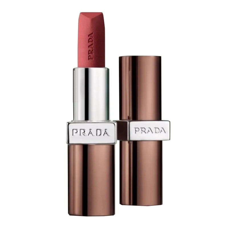 PRADA Нестандартный brown, только в этом цвете, сложенные легкие помады, питательные, легко растушевываются, для тона кожи — фото 2