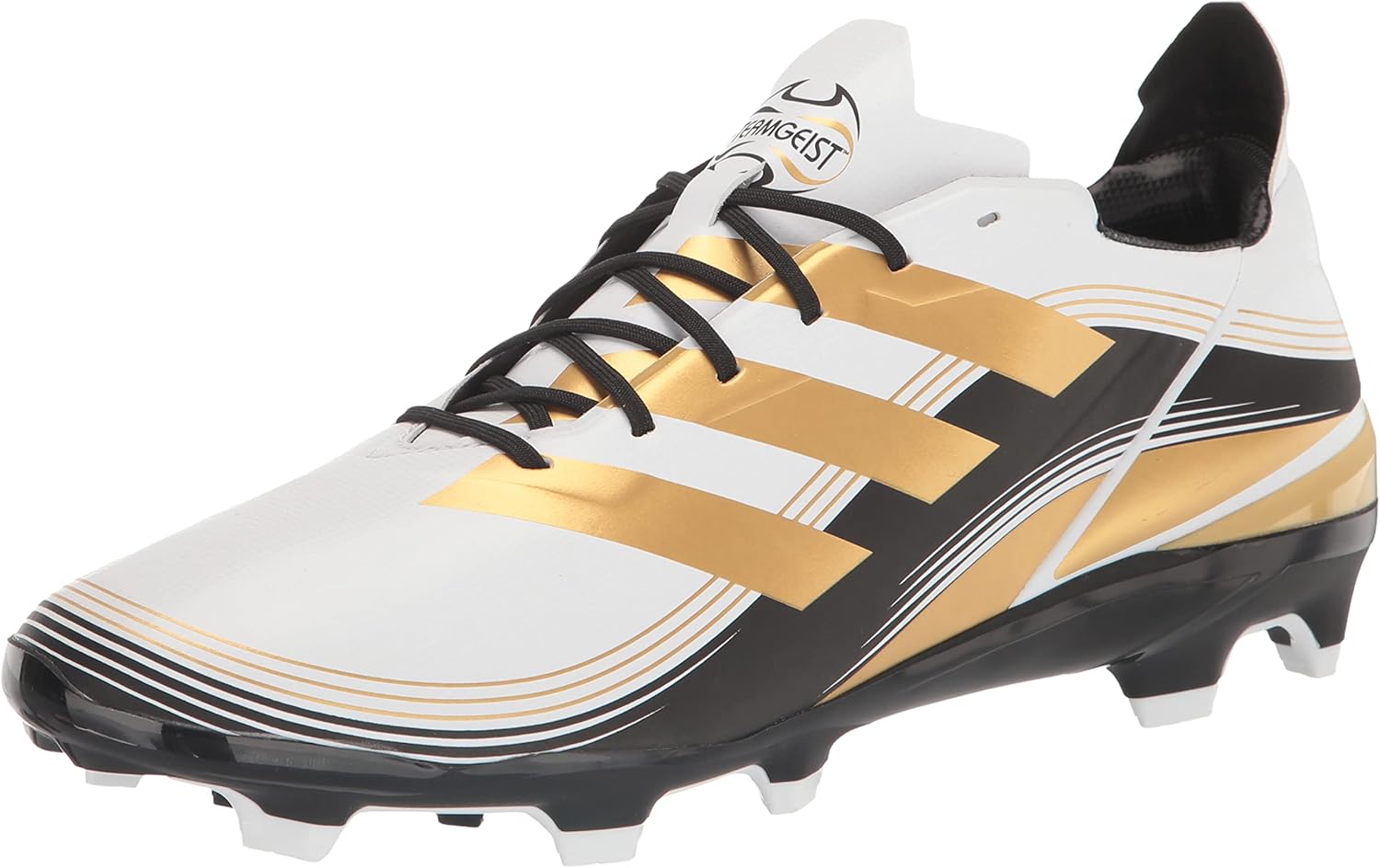 

Футбольные бутсы adidas Gamemode для взрослых, унисекс, для твердого грунта, белый/черный/золотой