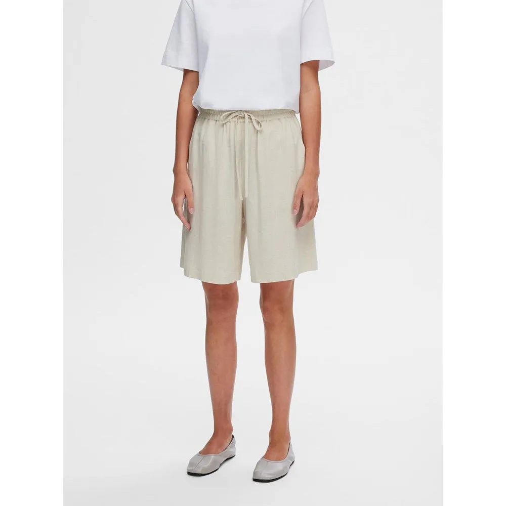 

Шорты Selected Viva, бежевый