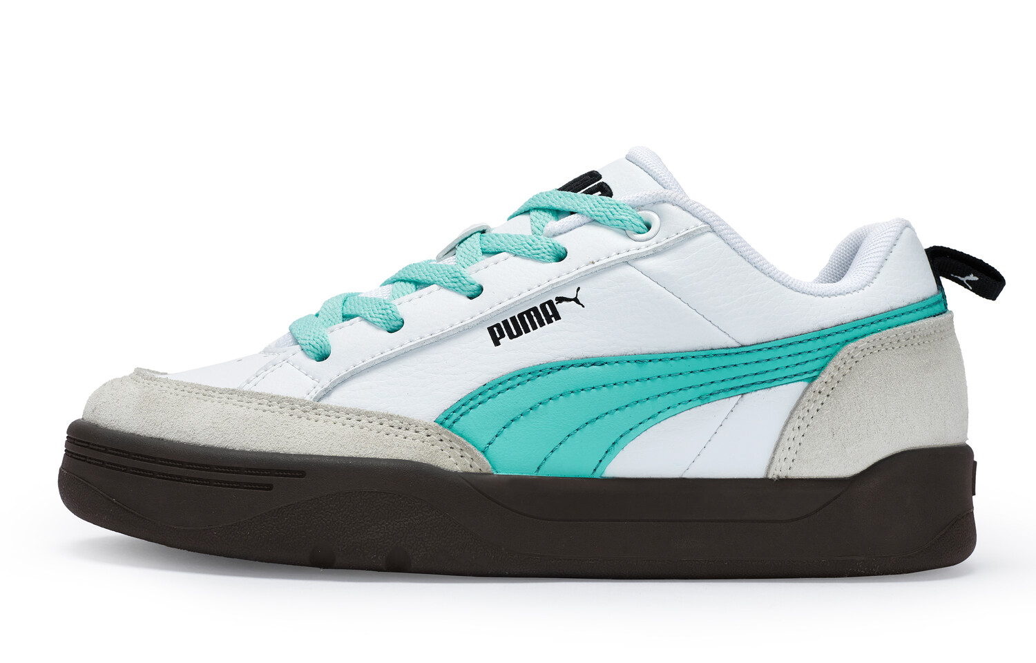 Кроссовки Puma Park Lifestyle Skateboarding Shoes Unisex Low-top White/Gray/Green, белый