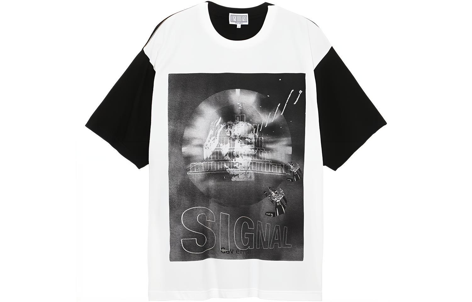 

Футболка унисекс черно-белая Cav Empt