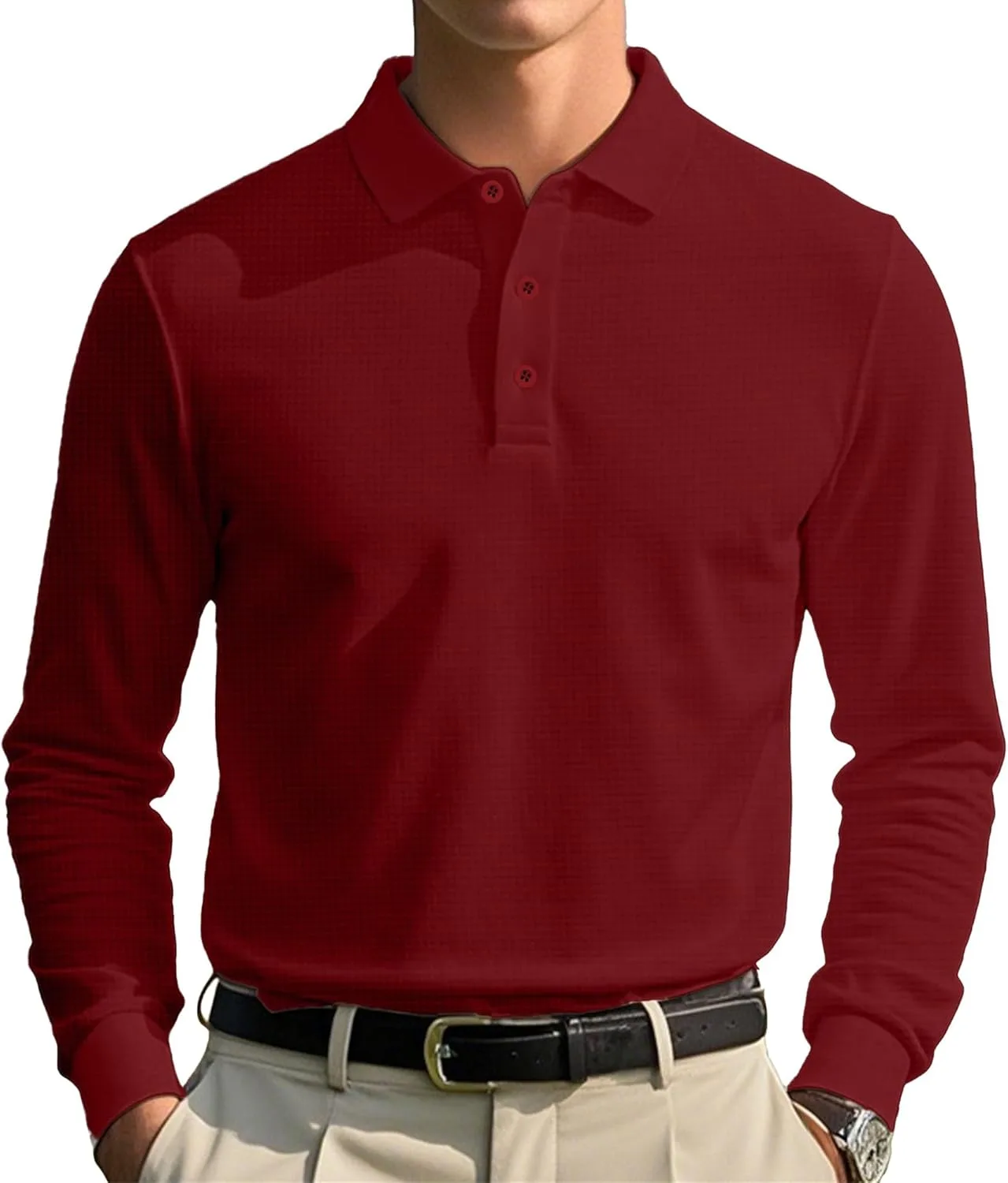 

Мужской свитер Slim Fit с вафельной вязкой Maiyifu-GJ