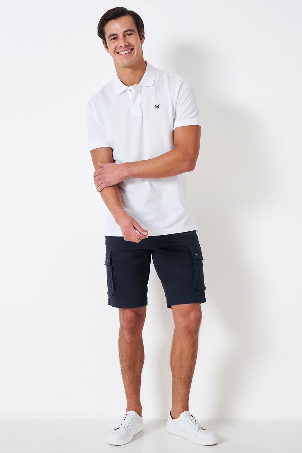 

Классические синие хлопковые шорты Crew Clothing Company, синий
