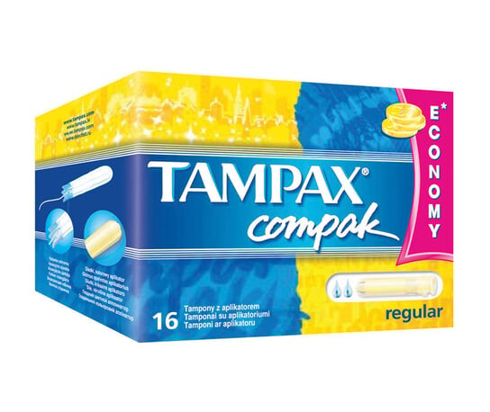 

Тампоны гигиенические, 16 шт. Tampax, Compak Regular
