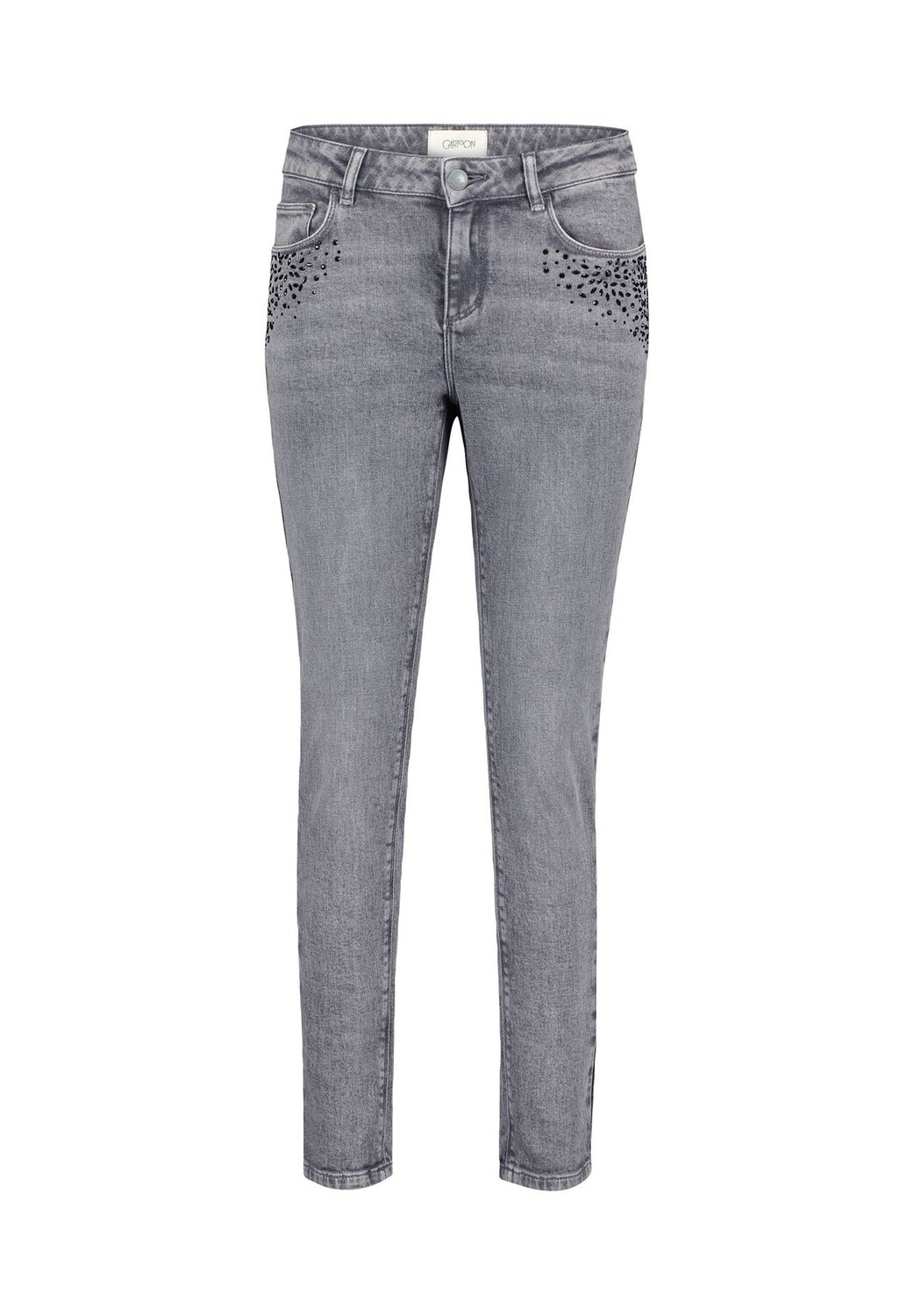 

Джинсы современного кроя со стразами CARTOON, цвет Grey Denim