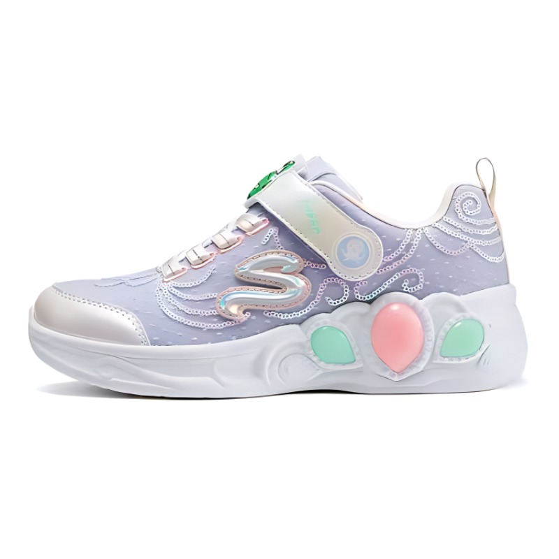 

Skechers Kids Кроссовки Princess Flash, прочные, дышащие, легкие, детские, повседневные, лавандово-розовые.