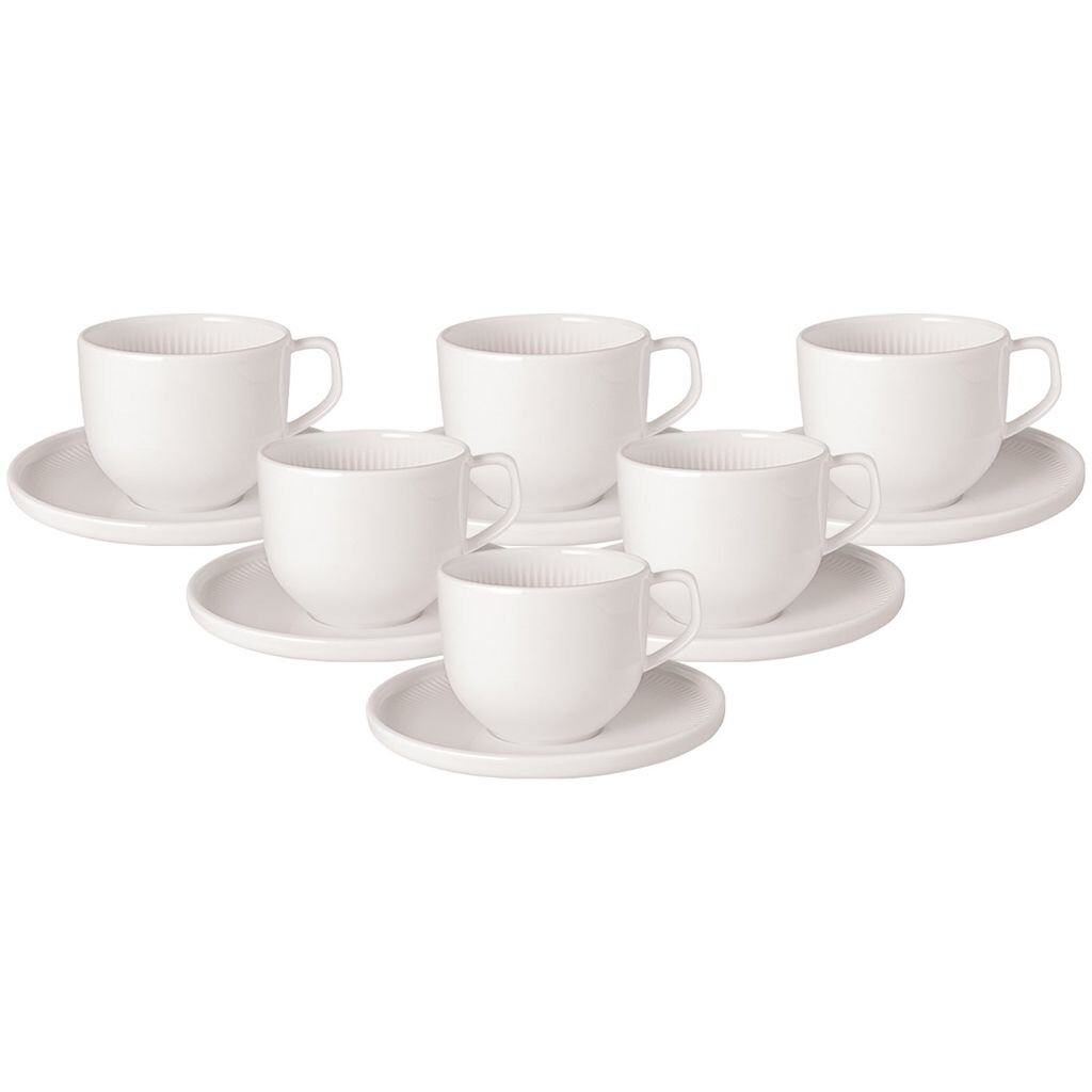 

Кофейная чашка Afina Villeroy & Boch с блюдцем, 150 мл, набор из 6 шт. - DS