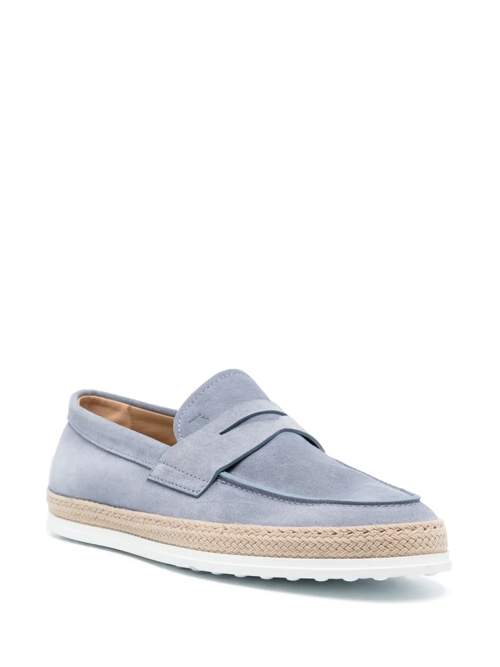 Пенни-лоферы с закругленным носком TOD'S, синий — фото 2
